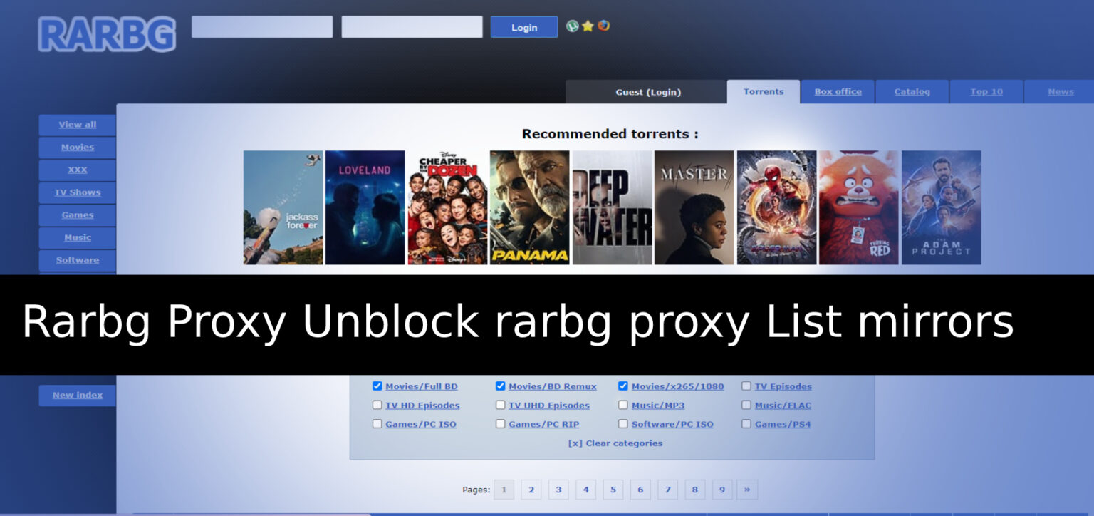 RARBG Proxy List 10 Best Sites to Unblock RARBG Torrent